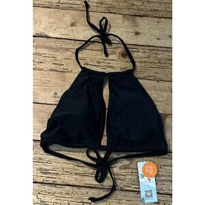 Mycharmo Women’s Size L Black String Bikini Top NWT